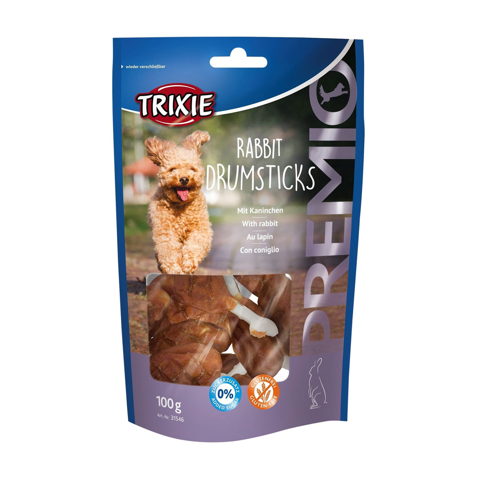 Ласощі для собак Trixie Premio Rabbit Drumsticks з кроликом, 100 г